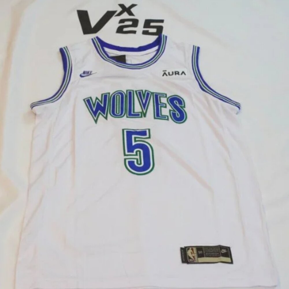 Men's Anthony Edwards Minnesota Timberwolves White  Jersey